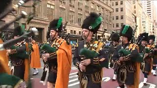 NYC Saint Patricks Day Parade kicks off in Midtown [upl. by Andreas530]