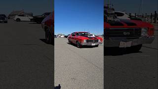 Beastly muscle cars leaving a show [upl. by Redienhcs]