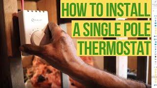 How To Install A BASEBOARD HEATER THERMOSTAT [upl. by Assedo210]