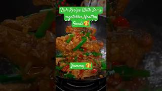 Fish Recipe with some vegetables amp Healthy growth Foods 🥰 food cooking fish shorts trending [upl. by Assennej]