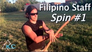 EASIEST BO STAFF SPINS Watch This  Filipino Staff Kali Arnis Escrima [upl. by Layap]