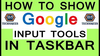 how to show google input tools in taskbar [upl. by Tak517]