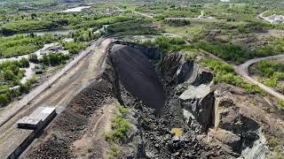 Flin Flin Mine in Northern Manitoba from the sky [upl. by Delaryd]