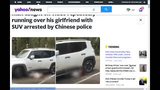 Man Caught on Video Repeatedly Running Over His Girlfriend With SUV [upl. by Raab]