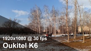 Oukitel K6  Full HD 1080p camera video sample [upl. by Ferd367]