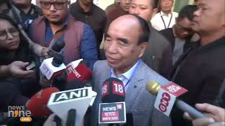 Mizoram  Election 2023  CM Zoramthanga Arrives to cast his vote [upl. by Malda]