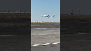 Boeing 777X Takeoff  Test Flight  Grant County Airport MWH  Plane Spotting [upl. by Flower576]