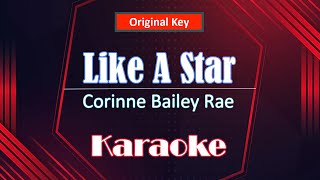 Corinne Bailey Rae  Like A StarKaraoke Acoustic Instrumental Unplugged [upl. by Ruth]