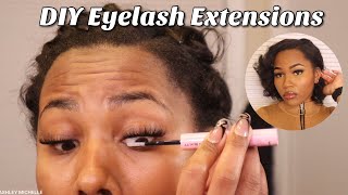 How To Apply Eyelash Cluster Extensions  Veyes Beauty Eyelashes Review [upl. by Stiles534]