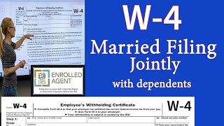 W4 for Married filing jointly with dependents w4 Married filing jointly withholding [upl. by Ruelu486]