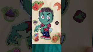 Zombie costume for Halloween sticker hellowen [upl. by Harriot808]