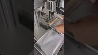 Automatic pouch header fixing machine machine automation [upl. by Jorie34]