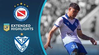 Argentinos Juniors vs Vélez Sarsfield  Extended Highlights  Argentina LPF  CBS Sports Golazo [upl. by Rodrique]