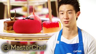 Reynold Poernomo Captaincy on 100 Guests Pastries  MasterChef Australia [upl. by Leede937]