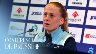 💬 Féminines Avant Fleury FC 91  HAC interview de Silke Demeyere [upl. by Anawyt]