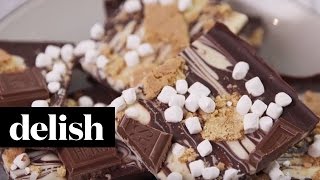 How To Make Smores Bark  Delish [upl. by Platus]