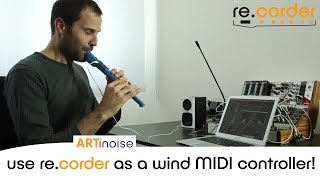 Recorder as a wind MIDI controller artinoiserecorder electronicrecorder ewi midicontroller [upl. by Nowed]