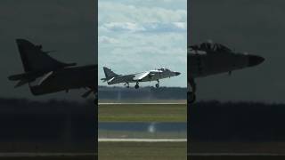 harrier fighter jet vertical ground landing airforce viral music shorts [upl. by Retsevlis999]