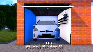 Flash Flood Garage Door flood proof garage door flood resistant garage door tested [upl. by Erbe]