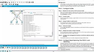 Packet Tracer Lab  Configuring Rapid PVST [upl. by Korman903]