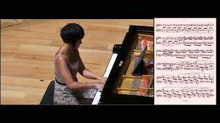 Yuja Wang plays Ravel Toccata from Le Tombeau de Couperin with score [upl. by Oeak]