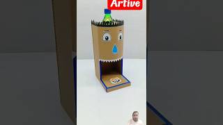 How to make a water dispenser machine shots diy tranding art youtube funny cardboardtoys [upl. by Leviralc364]