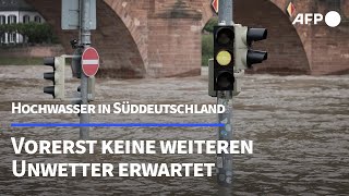 Deutscher Wetterdienst hebt Unwetterwarnungen für Deutschland auf  AFP [upl. by Hilleary]