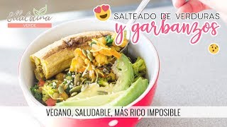 ✅ GARBANZOS CON VERDURAS ► Almuerzo Saludable Vegano  Sin carne [upl. by Kerby]