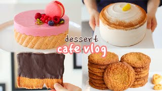 ENG 시간순삭 행복한 디저트 카페 브이로그💕  cafe vlog  내복곰 [upl. by Lurline]