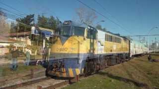 Seguimiento al tren TemucoSantiago en un viaje diurno [upl. by Meil929]