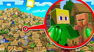 Minecraft de az EGÉSZ VILÁG EGY FALU [upl. by Tove]