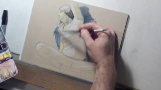 HOW TO DRAW TONED PAPER PORTRAITS Introduction Video 1 of 3 [upl. by Nelyk]