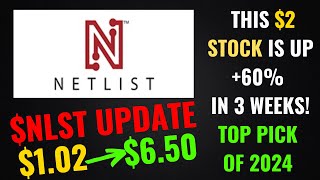 Netlist Stock  BEST STOCK OF 2024  PREDICTION  Nlst already UP 60  Just getting started nlst [upl. by Honeyman]