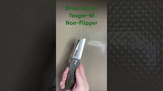 Brian Brown YeagerM NonFlipper yeager everydaycarry blade blades edc pocketknife knife [upl. by Noyar326]