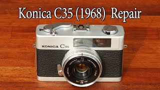 코니카 C35 Konica C351968 Repair [upl. by Bibbye267]