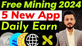 Top 5 Crypto Mining Apps 2024  New Crypto mining App 2024  Free crypto Mining App 2024 [upl. by Coe646]