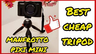 BEST CHEAP TRIPOD  Manfrotto Pixi mini tripod review comparison [upl. by Hetty932]