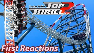 Top Thrill 2 at Cedar Point  First Reactions  May 2024 [upl. by Materi]