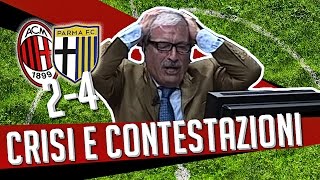 DS  MILAN PARMA 24 Crisi e Contestazioni [upl. by Ynotna]