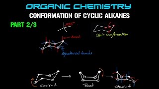 Organic Chemistry  Conformation of Cyclic Alkanes  Part 23 [upl. by Savell983]