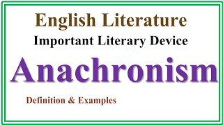 What is Anachronism  Anachronism definition and examples  Literary devices  MA English Literatur [upl. by Aicad251]