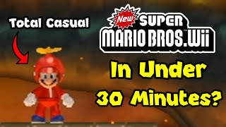 Can a Casual Beat Mario Wii in Under 30 Minutes [upl. by Alcock563]