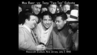 Max Baer vs Tony Galento  All Rounds wPostfight 16mm Transfer [upl. by Yhtomiht]