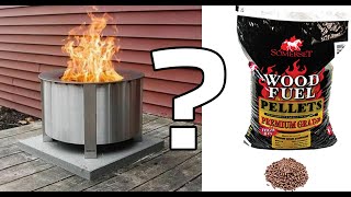 Wood pellets in a smokeless fire pit Can Breeo keep up with Solo Stove [upl. by Dahlstrom]