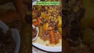 Couscous marocain aux jarrets de veau et aux légumes un plat incroyablement bon 💯 [upl. by Adnamar]