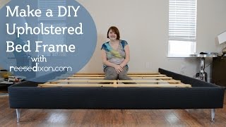 How to build a DIY upholstered bedframe [upl. by Cypro]