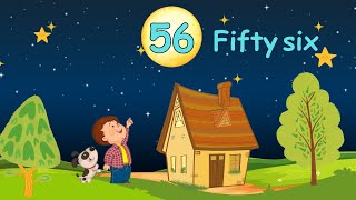 Counting Adventure numbers from 51 to 60  Number names  For Kids [upl. by Ayekat]