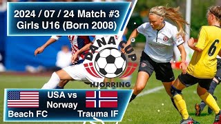 20240724 Dana Cup Game 3  Beach FC G08 ECRL2 vs Trauma IF Norway [upl. by Freyah141]