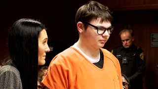 School Shooter Ethan Crumbley Faces Mass Shooting Victims [upl. by Lleirbag]