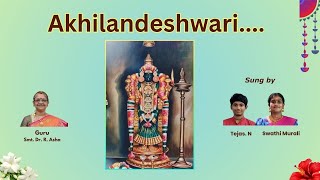 Akhilandeshwari  Dwijavanthi  Sri Muthuswami Dikshitar [upl. by Nally]